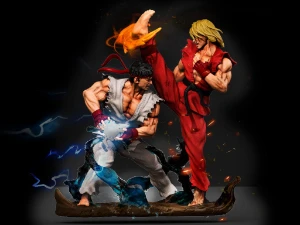 Ken and Ryu Street Fighter stl 3d