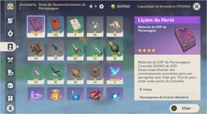 Conta Ar 28 com Venti , Diluc , Jean e espada celestial - Genshin Impact
