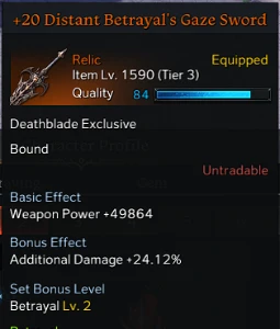 Conta Lost Ark - Main Deathblade