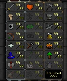osrs conta end game maxed 2277 ttl  - Runescape