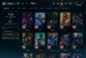 Platina 3 com TODOS os Champs e 238 Skins ( ADC / SUP ) - League of Legends LOL