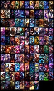 CONTA LEAGUE OF LEGENDS DIAMANTE C/107 SKINS LOL