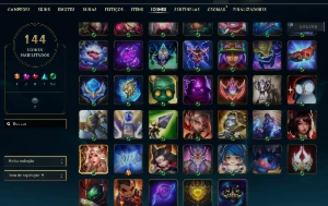 Conta com skin Ahri Lenda Imortalizada com Assinatura 60K RP - League of Legends LOL