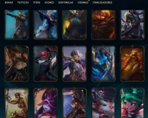 Conta com skin Ahri Lenda Imortalizada com Assinatura 60K RP - League of Legends LOL
