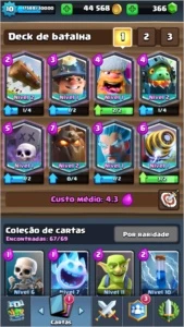 Conta Clash Royale lvl 10 Arena lendaria