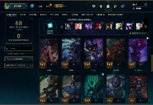 Prata 4 com 40 Champs e 15 Skins - League of Legends LOL