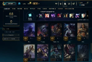 Prata 4 com 40 Champs e 15 Skins - League of Legends LOL