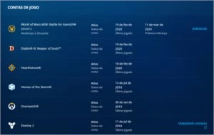 Conta WORLD OF WARCRAFT: BFA com Ass + D3 + Overwatch - Blizzard