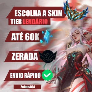 Conta Smurf Unranked Até 60.000 De EA (+ SKIN LENDÁRIA) - League of Legends LOL
