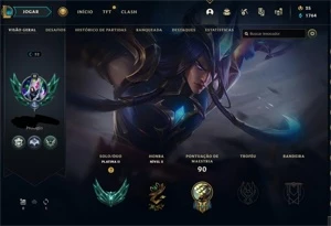 Conta Platina 2 MMR muito buffado (+25), 2 skins lendarias - League of Legends LOL