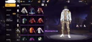 conta de free fire iniciante com barbinha via google