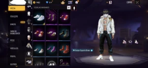 conta de free fire iniciante com barbinha via google