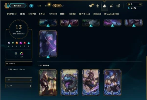 Esmeralda 4 com 45 Champs e 13 Skins +3 Fragmentos - League of Legends LOL