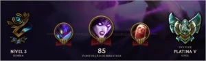 Conta de lol platina - League of Legends