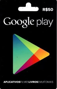 Gift Card Google Play R$50,00