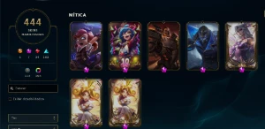 Conta League of Legends RARA com 444 SKINS  LOL