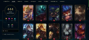 Conta League of Legends RARA com 444 SKINS  LOL