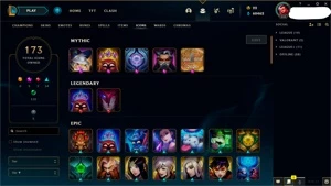 CONTA MESTRE LOL 169 SKINS + VALORANT + TFT - League of Legends