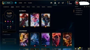 CONTA MESTRE LOL 169 SKINS + VALORANT + TFT - League of Legends