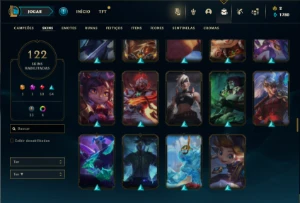 Prata 3 com 100 Champs e 122 Skins ( MAIN JG ) - League of Legends LOL