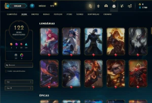 Prata 3 com 100 Champs e 122 Skins ( MAIN JG ) - League of Legends LOL