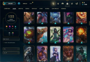 Prata 3 com 100 Champs e 122 Skins ( MAIN JG ) - League of Legends LOL