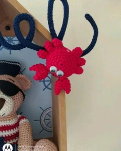 Porta Maternidade Urso Pirata - Artesanato e Personalizados