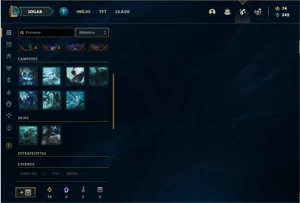 Conta bronze 3 com 41 Skins e 82 Champs - League of Legends LOL