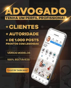Pacote de Posts para Advogados / Direito - Canva