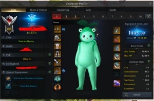 vendo conta lost ark sa ( servidor kAZEROS) main  paladino