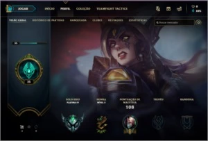 Conta LoL Platina IV - League of Legends