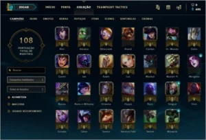 Conta LoL Platina IV - League of Legends