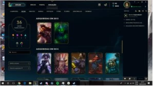 Conta Platina IV, Com Skins Vitoriosas da S4 para Frente - League of Legends LOL