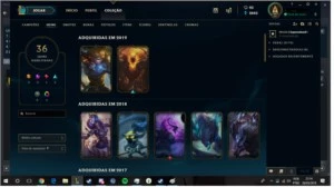 Conta Platina IV, Com Skins Vitoriosas da S4 para Frente - League of Legends LOL