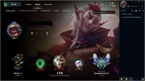 Conta de lol - Diamante 4 simples - League of Legends