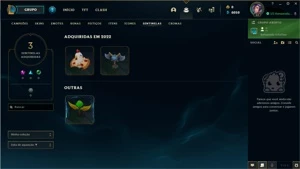 Conta gold 2 61% winrate - League of Legends LOL