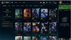 Conta gold 2 61% winrate - League of Legends LOL