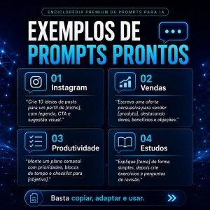Enciclopédia Premium de Prompts para IA - 3.200 Prompts - Inteligência Artificial