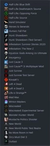 STEAM COM 17 ANOS E 112 JOGOS