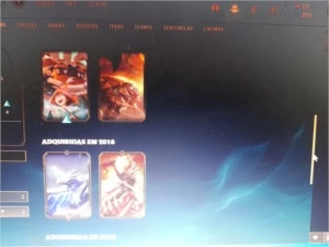 CONTA BRONZE 1, 12 SKINS - League of Legends LOL