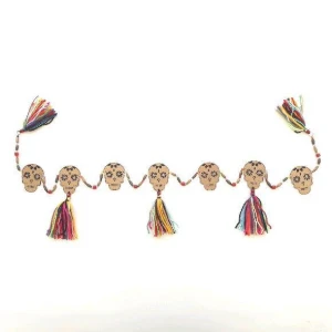 Cordão Decorativo Caveira Mexicana Duplo - Artesanato e Personalizados