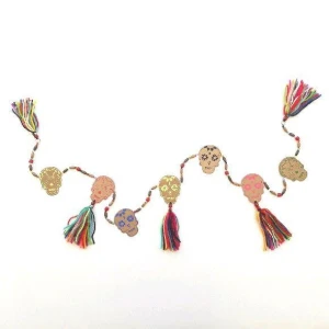 Cordão Decorativo Caveira Mexicana Duplo - Artesanato e Personalizados