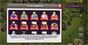 Clash of Clans CV9 Full + 1900 Gemas, Full Reservatórios