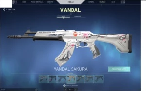 Conta de Valorant sem rank, mas era plat 2 com algumas skins