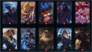 CONTA LOL LVL 370 PLATINA 3 COM 347 SKINS TODOS CHAMPS - League of Legends