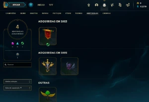 Conta Platina 4 | 60% Win - Lol (League Of Legends) Elomoon