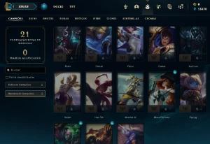 Conta Platina 4 | 60% Win - Lol (League Of Legends) Elomoon