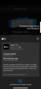 Apple TV 3 meses - Assinaturas e Premium