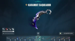 Conta FA valorant karambit saqueadora, preludio caos e recon