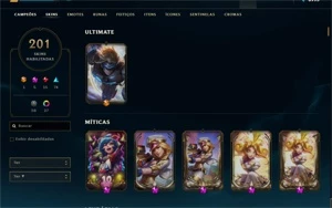 Conta LOL: 200+ Skins - Caitlyn Prestígio e Neeko Prestígio - League of Legends